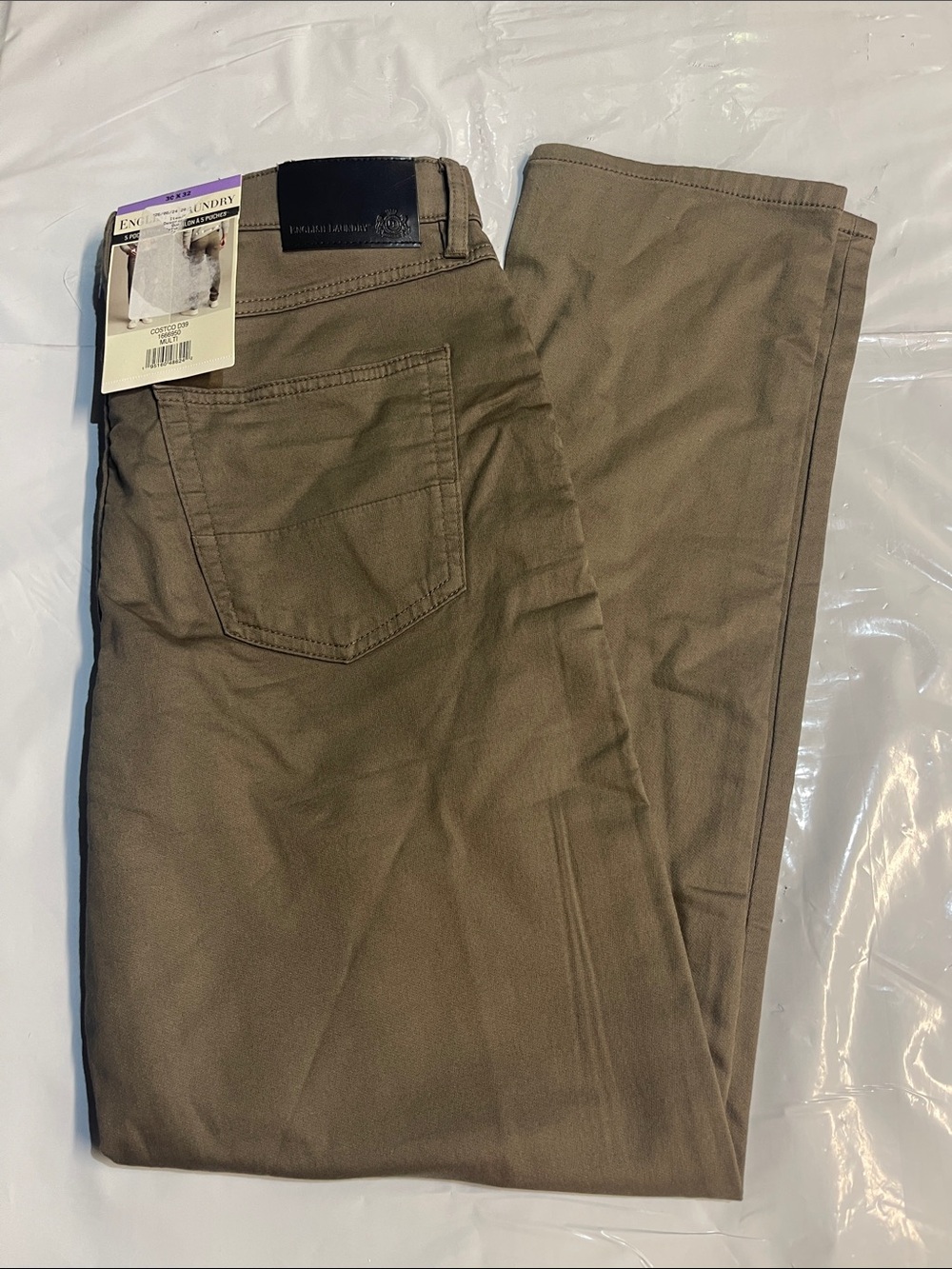 Men's Tan Chinos — Classic Straight Fit by Laundry By Shelli Segal